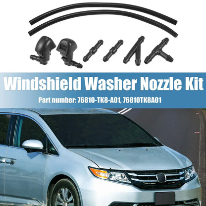 Windshield Washer Nozzle Set for Honda Pilot (2009-2015) 2 x Black