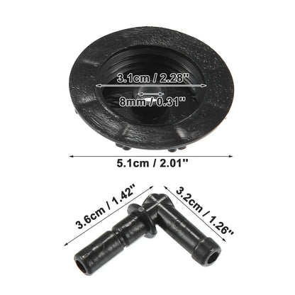 3 x Windshield Washer Fluid Reservoir Caps for Acura CL (1997-1999)