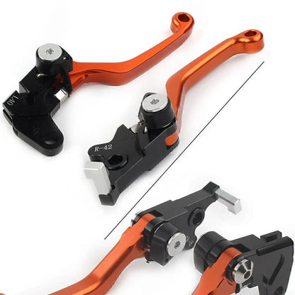 CNC Orange Pivot Clutch Brake Levers for Suzuki DRZ400S/SM/E (2000-2022)
