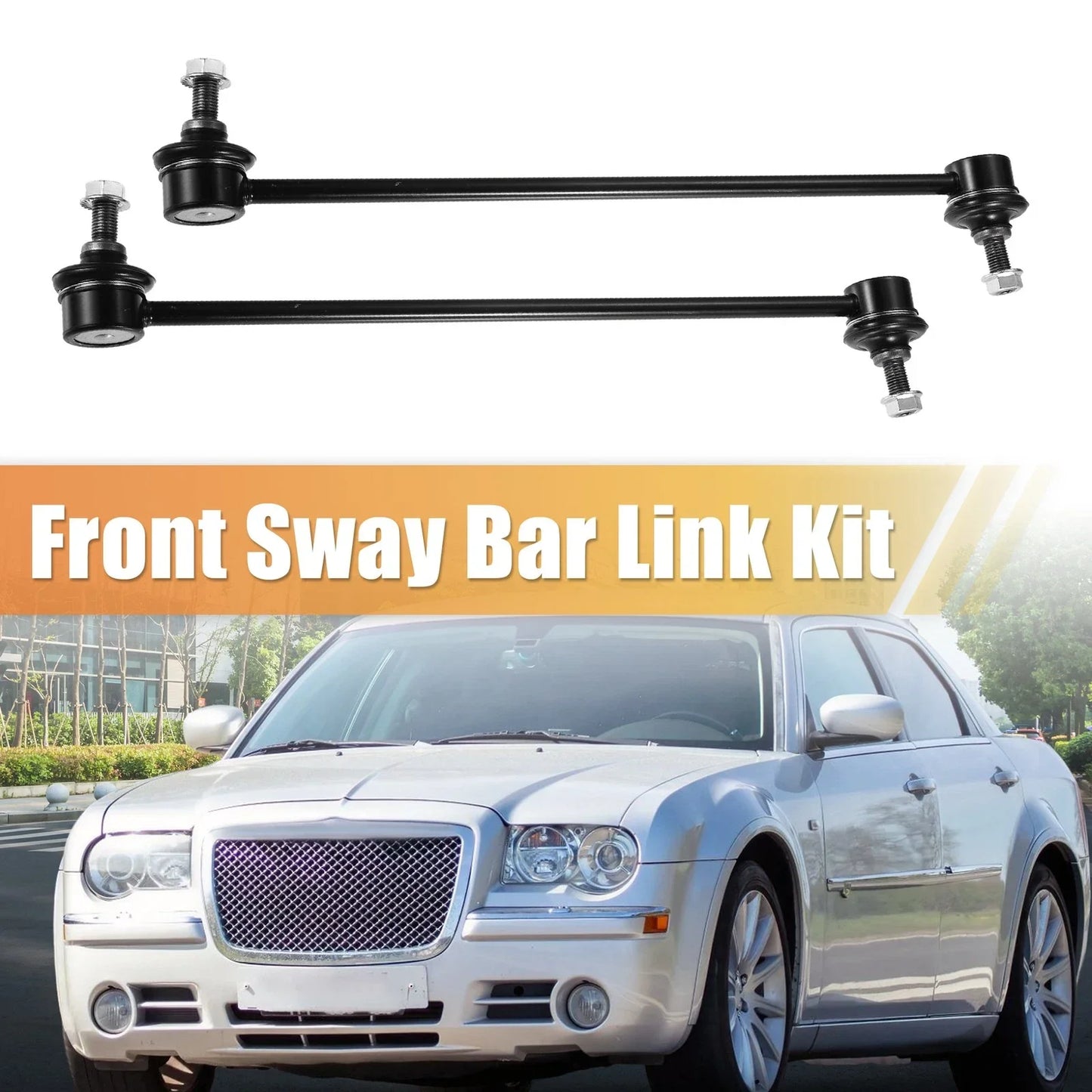 2 x Front Rear Sway Bar Links for Honda Civic (2016-2019)
