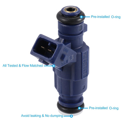 Fuel Injector 6 x 0280156014 for Mercedes CLK320 E320 C320 3.2L (2001-2005)