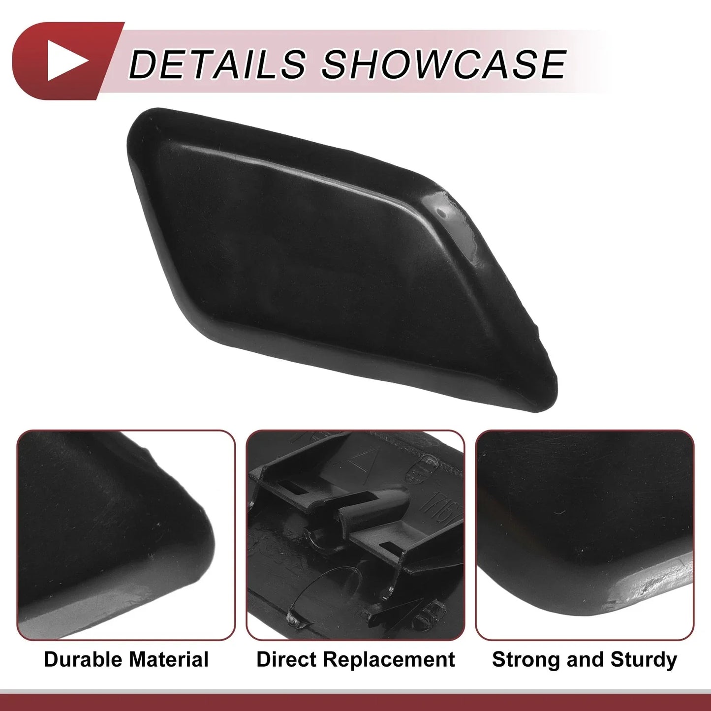 Front Right Washer Nozzle Cover for Honda Odyssey (2009-2014) - Unpainted 1 x