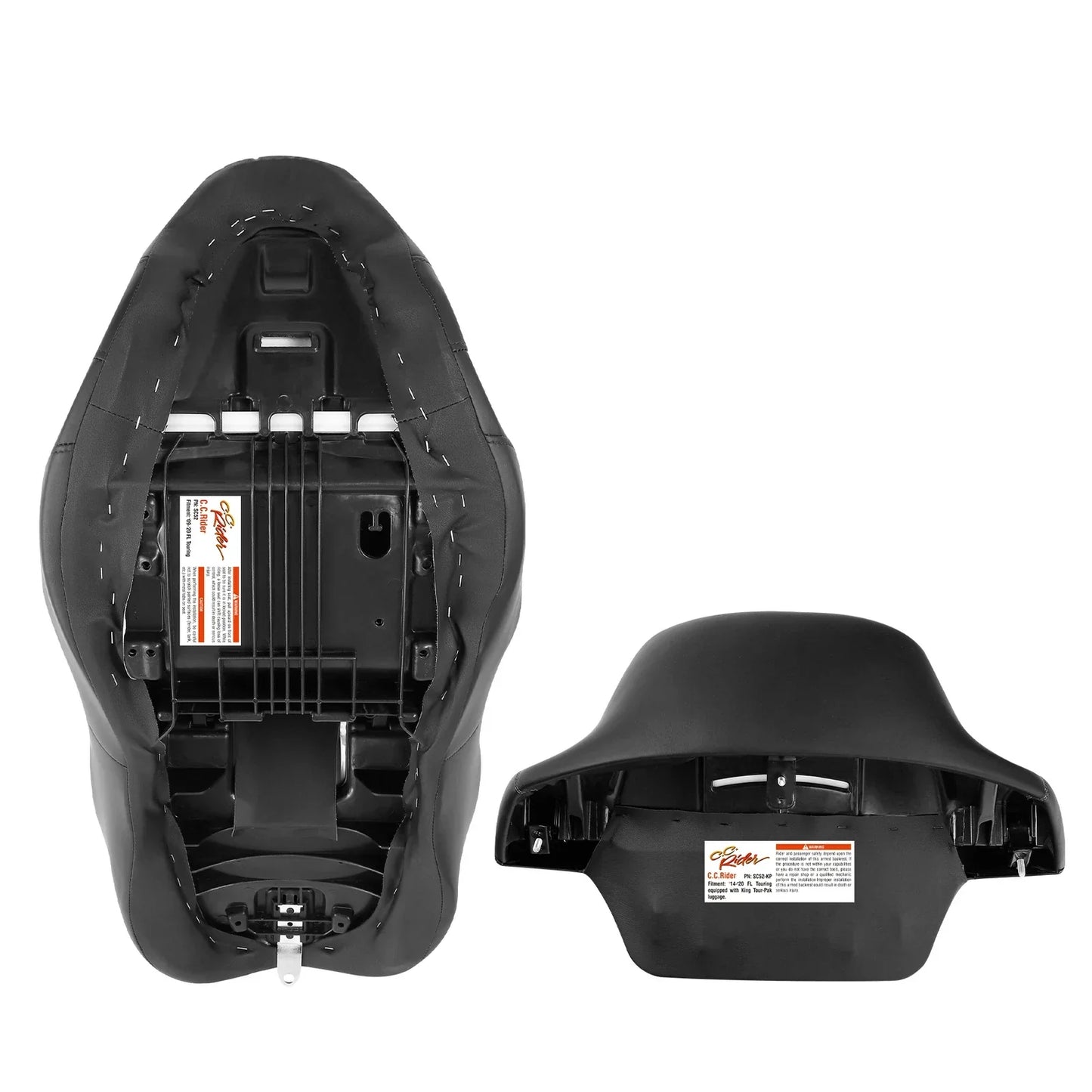 Rider Passenger Seat Backrest for Harley Street Road Glide (2014-2023)