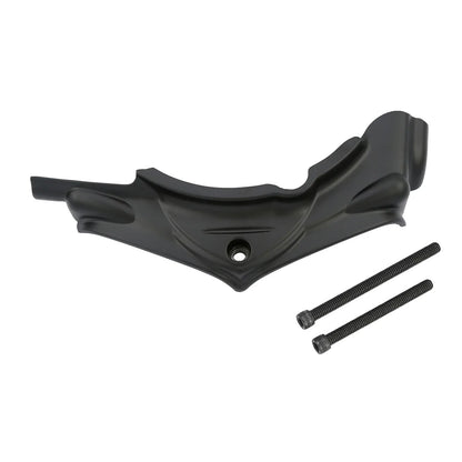 Black Cylinder Base Side Cover for Harley Touring, Dyna (2006-2016)