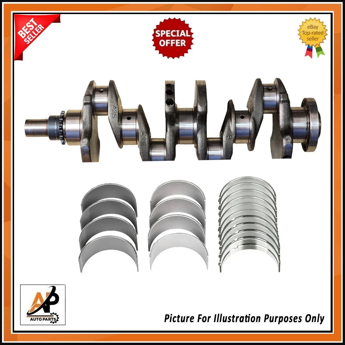 Crankshaft and Bearing Set Replacement for Citroën 2.0 BlueHDi DW10 (2010–2017)