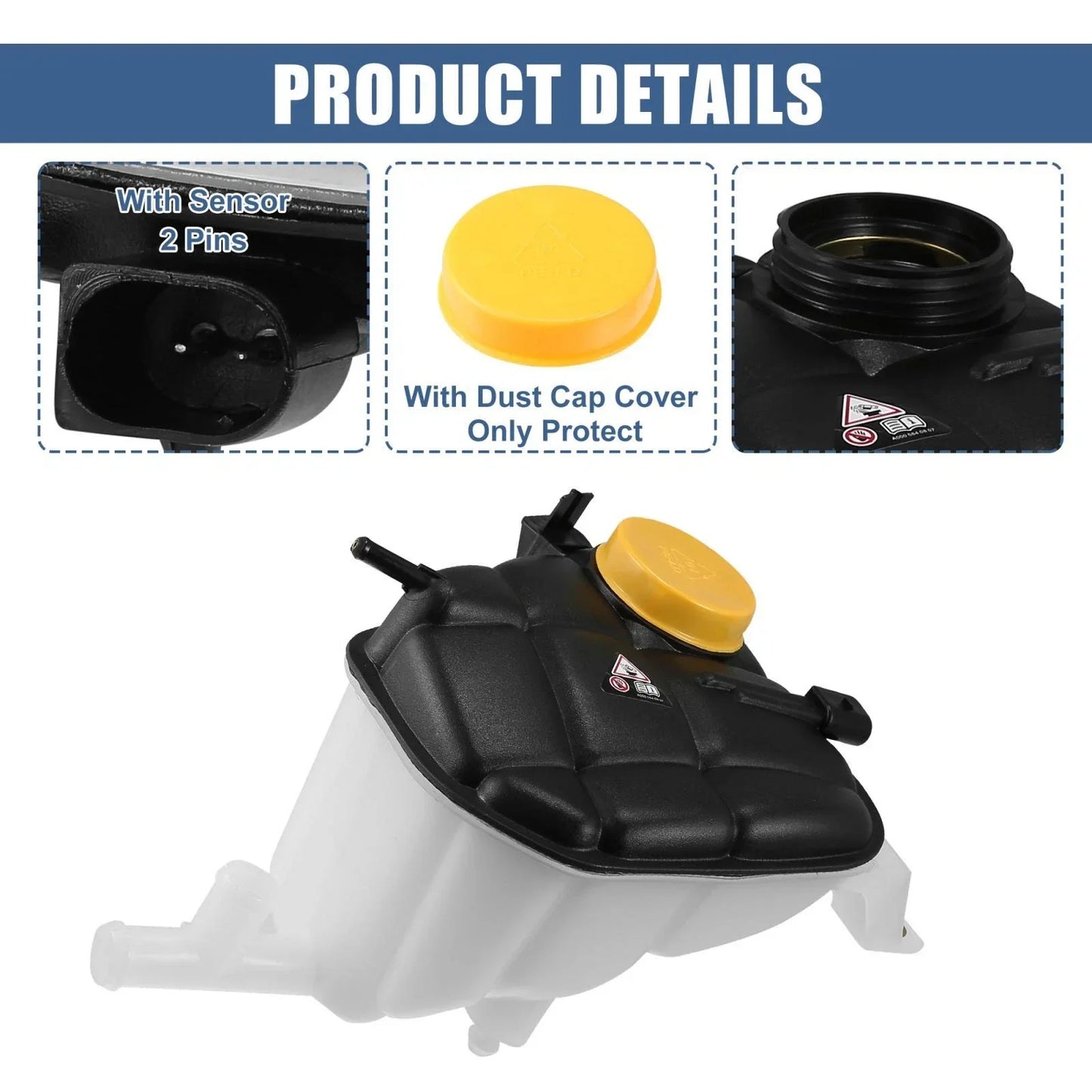 Coolant Radiator Reservoir Tank for Mercedes-Benz GL450 GL550 ML550 (2007-2012)