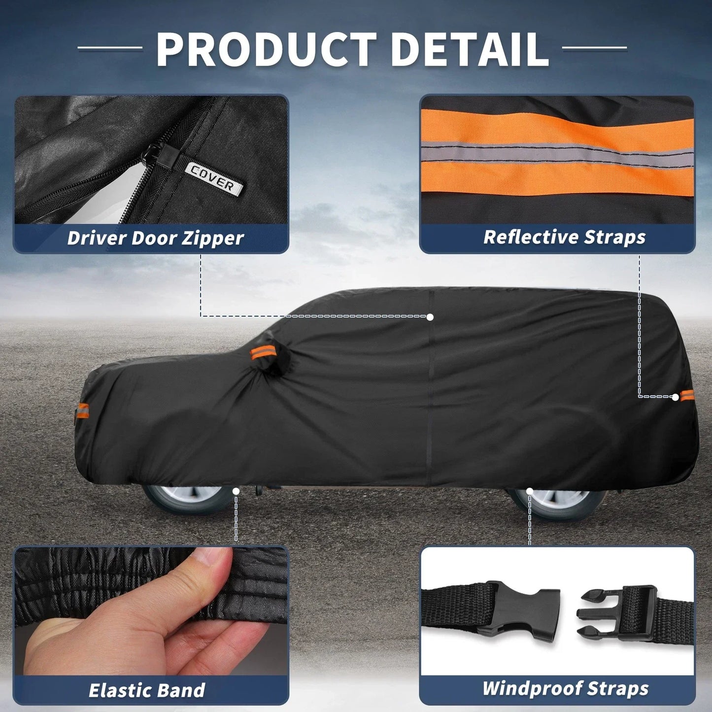 Waterproof Aluminum Film Car Cover for Lexus TX (2023)