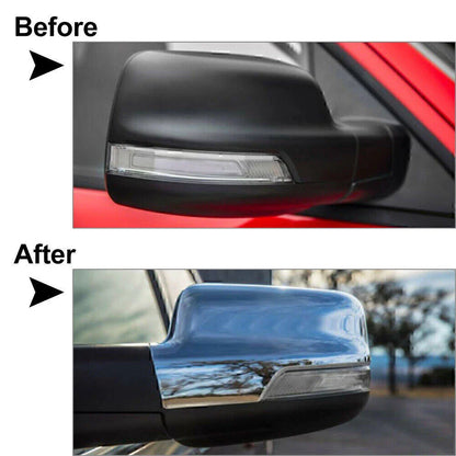 Chrome Rearview Mirror Side Cover Molding Trim for Dodge Ram 1500 (2019-2021)