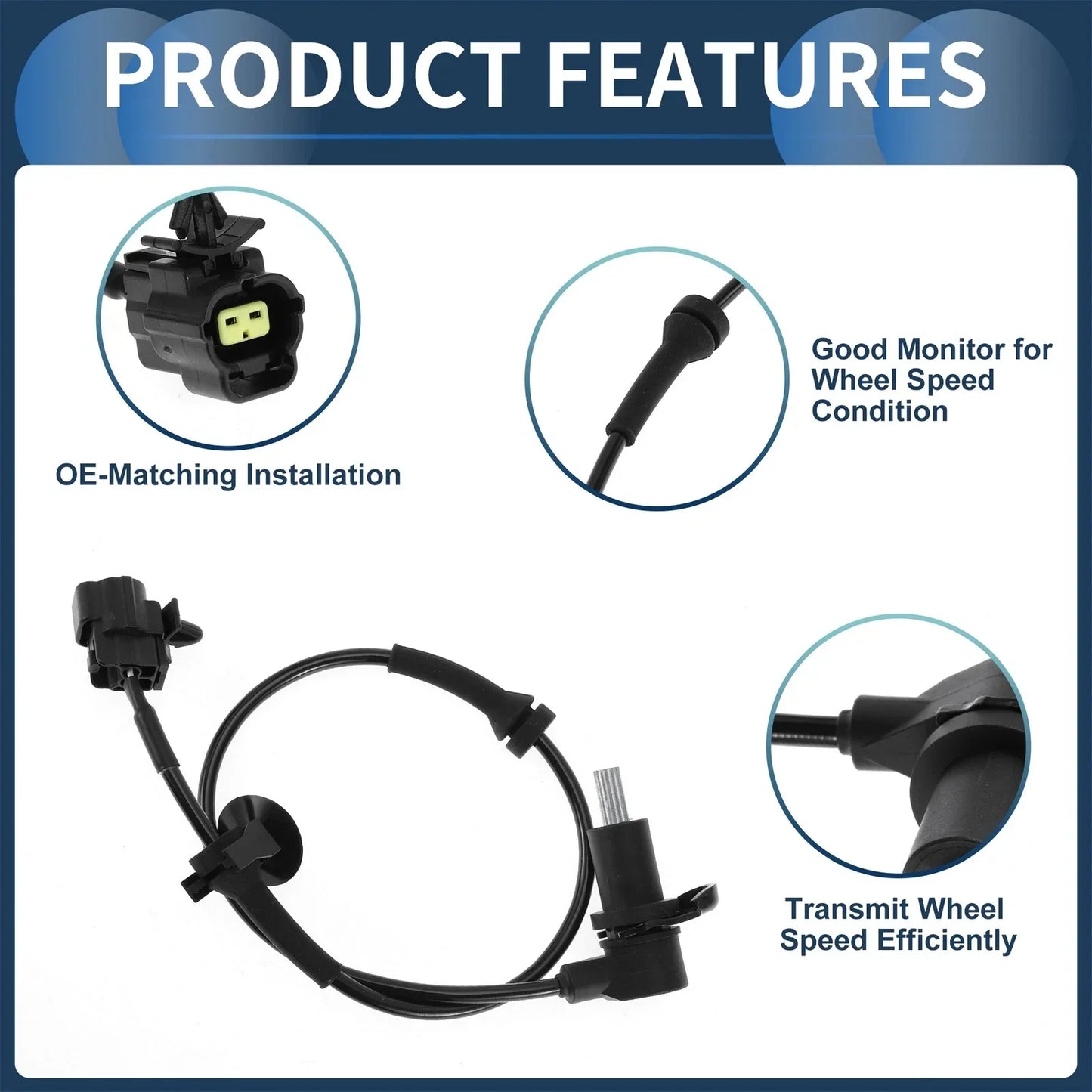 ABS Wheel Speed Sensor for Chevrolet Aveo Rear Right (2004-2011)