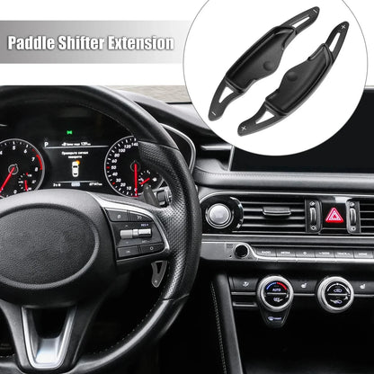 Steering Wheel Paddle Shifter Extensions for Hyundai 2018-2021 Aluminum Black