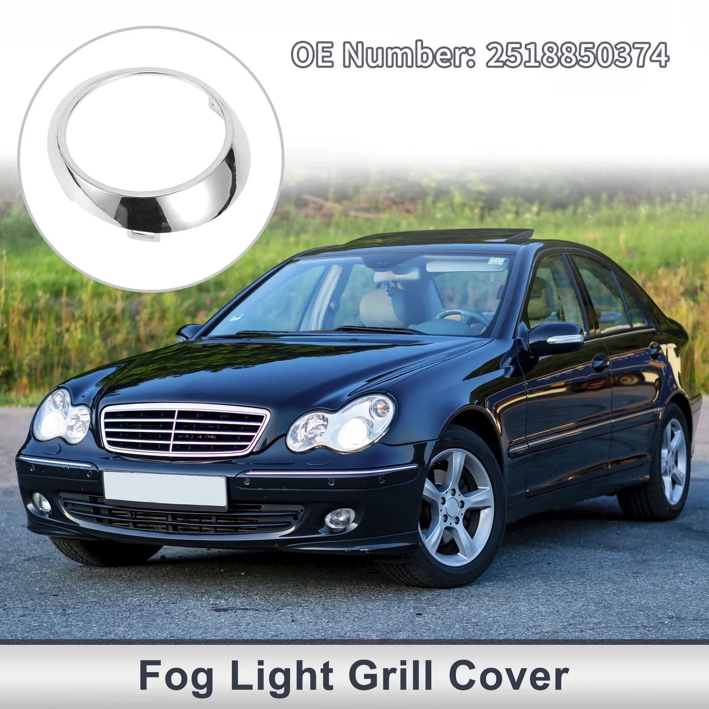 Front Left Fog Light Grill for Mercedes Benz W251 (2006-2010)