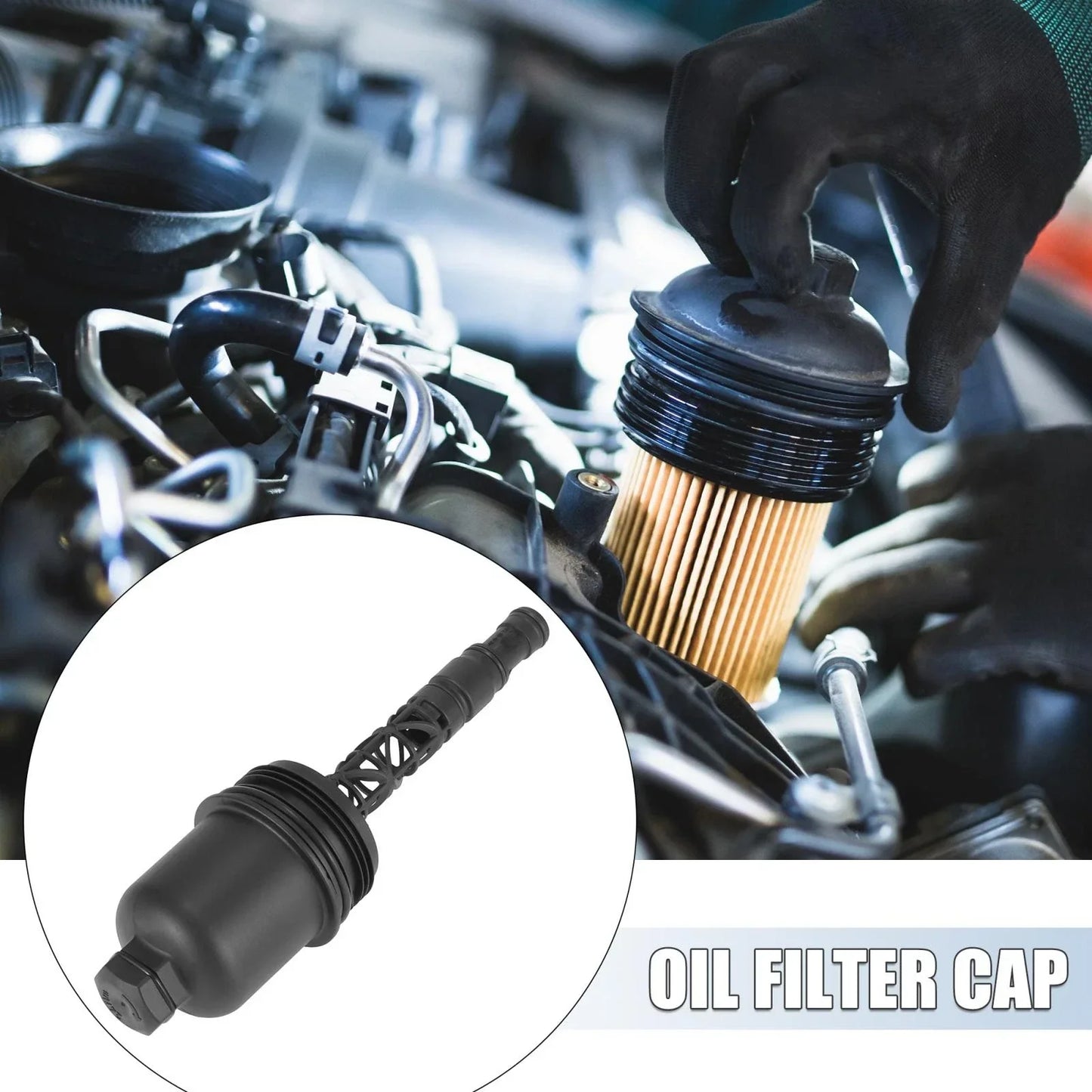Oil Filter Cap Assembly for Mercedes-Benz W204 S204 R172 (2007-2015)