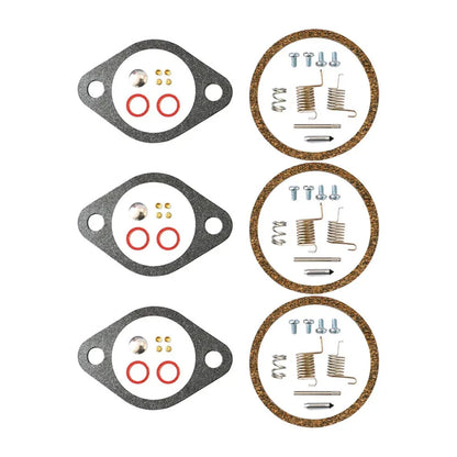 3 x Carburetor Repair Kit for Mercury Force 90 95 HP Outboard (1995-1999)