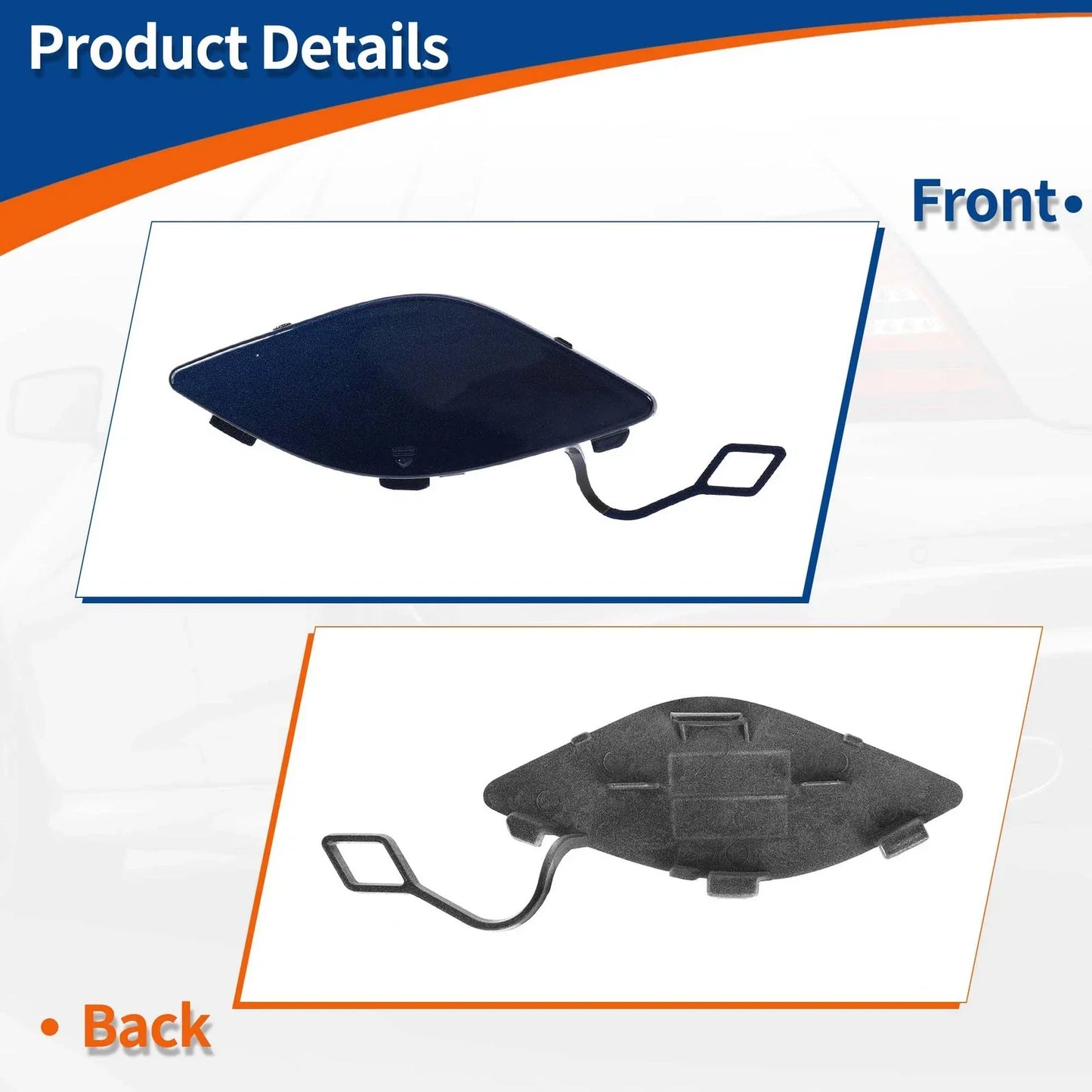 Front Car Bumper Tow Hook Cover for Mercedes-Benz (2012-2018) Jewelry Blue