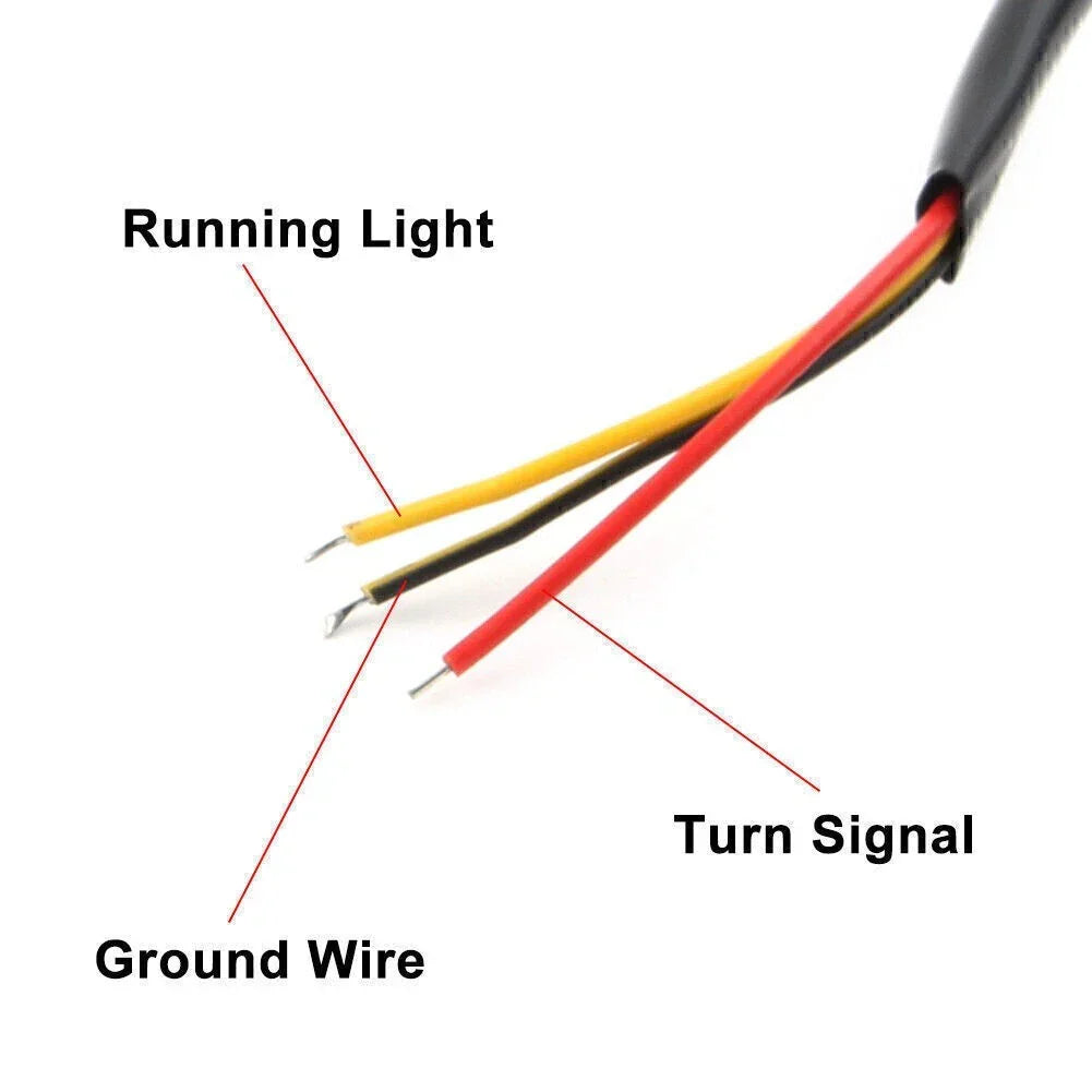 Mini LED Turn Signal Indicator Amber Light for Motorcycles