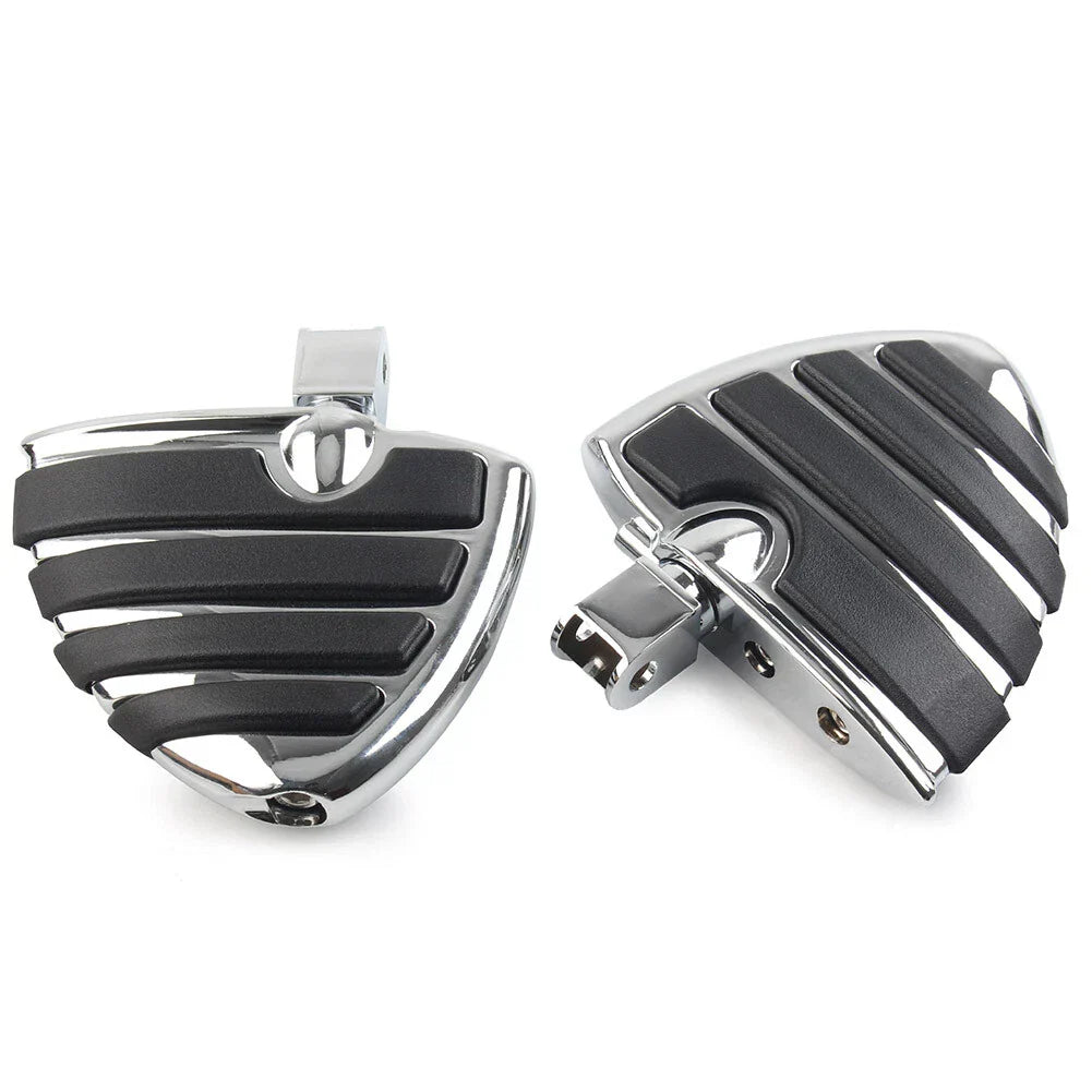 Chrome Front Foot Pegs Footrests for Honda Shadow ACE VT750 VTX 1300C (2000-2007)