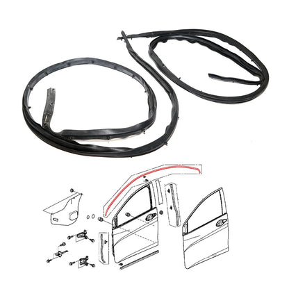 Door Roof Weatherstrip Seal for Honda City Sedan 2014-2020