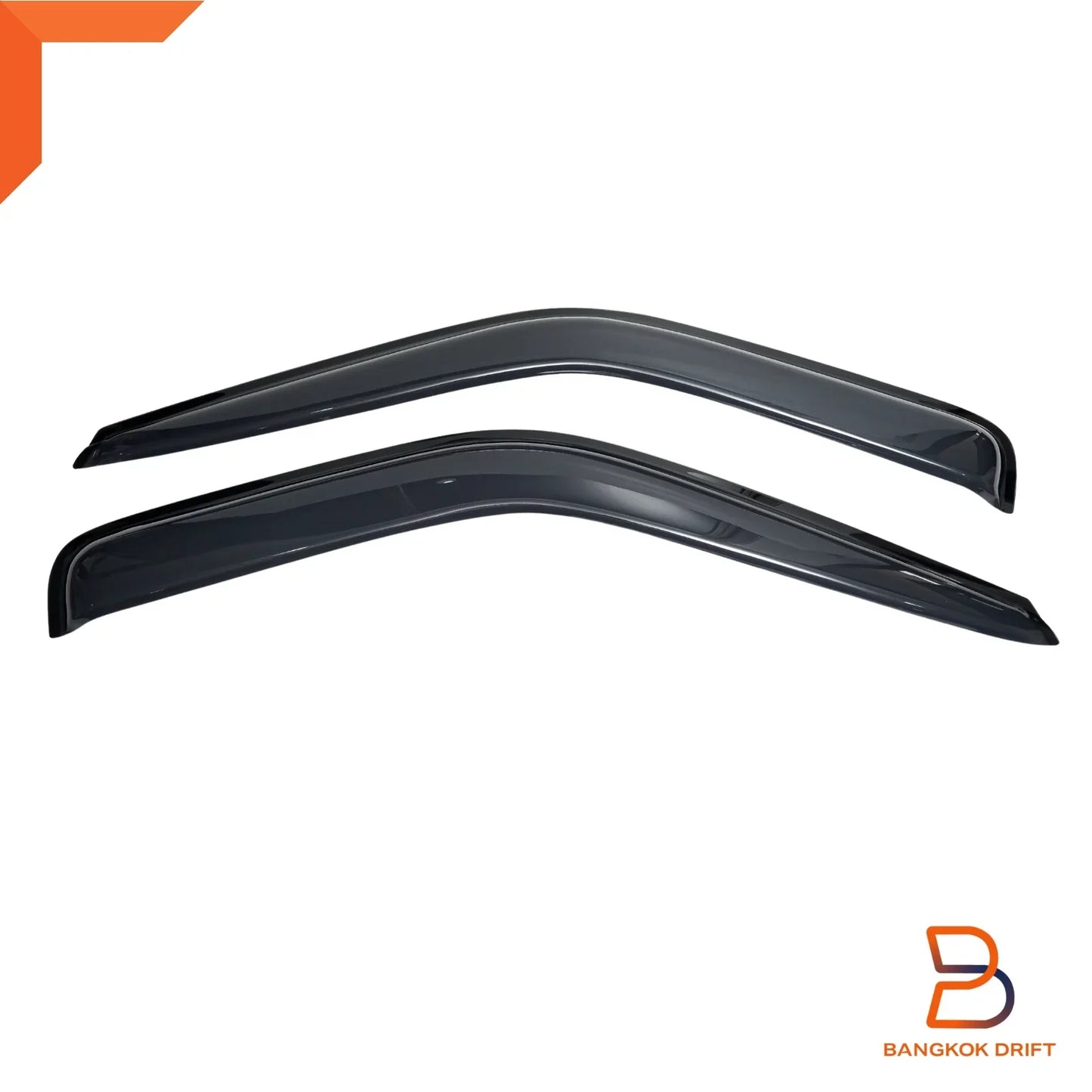 Front Door Rain Wind Deflector Weather Shield for Nissan Navara D21 (1997-2001)