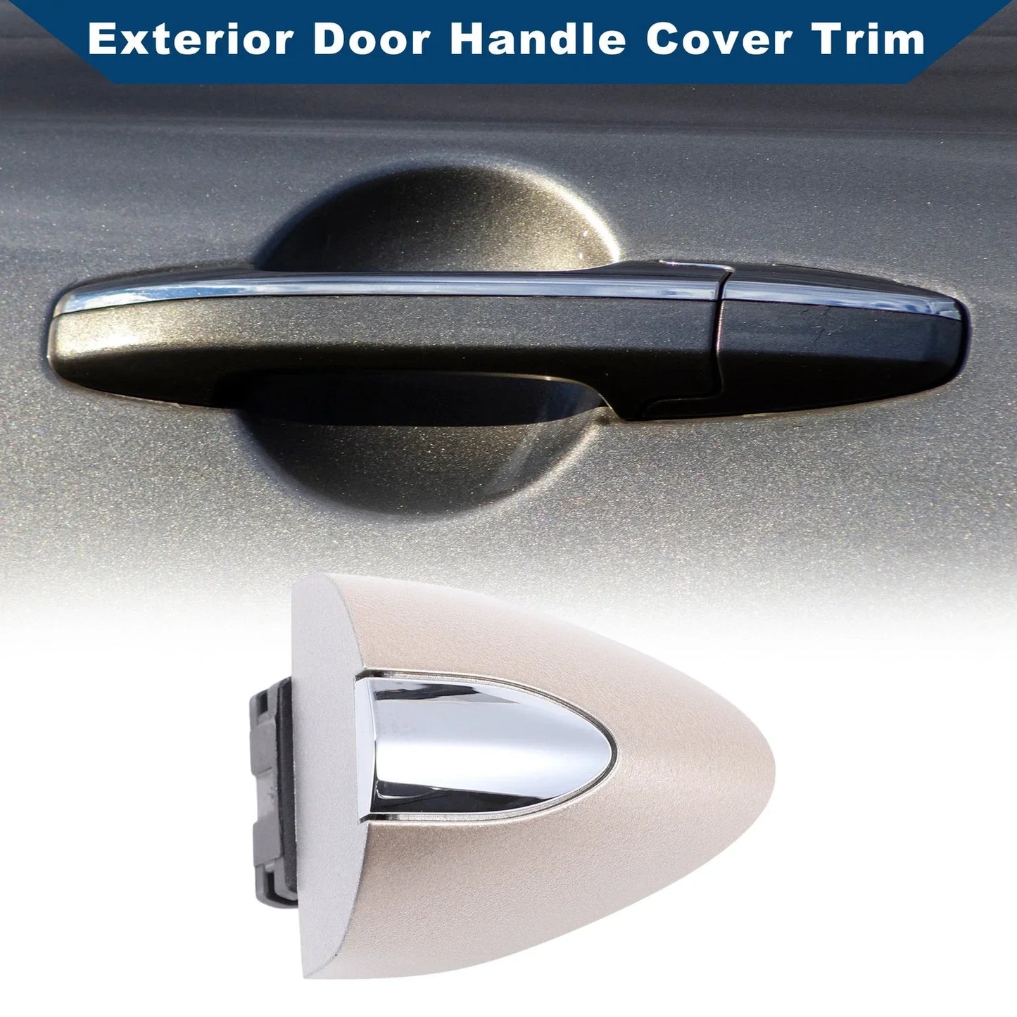 Exterior Door Handle Cover Trim for Buick LaCrosse (2017-2019) Gold Tone