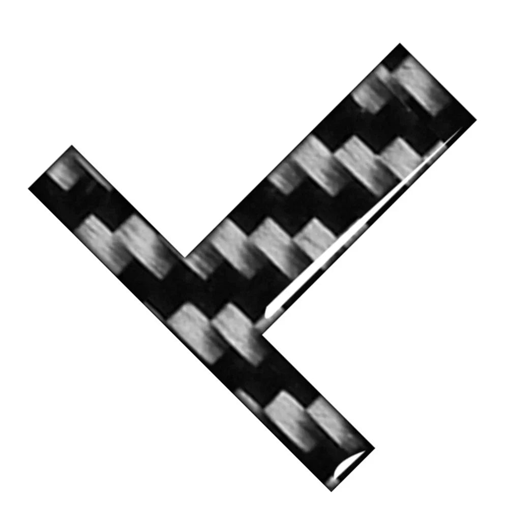 Carbon Black Letter Decals for Car Badge Emblem Stickers