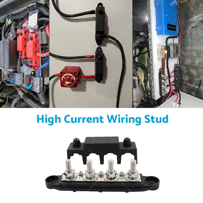 M8 Power Distribution Box Terminal Block 250A DC 48V Bus Bar