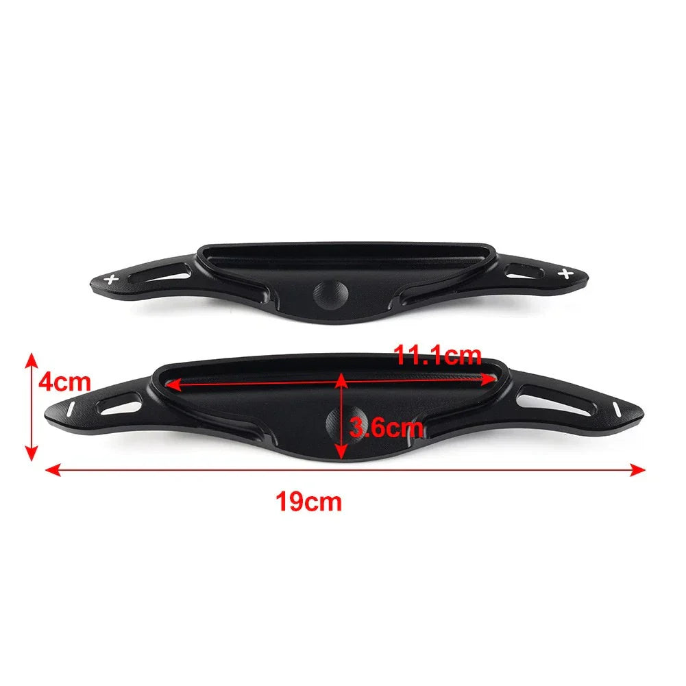 Red Steering Wheel Paddle Shifter Extensions for Hyundai i30 (2019-2023)
