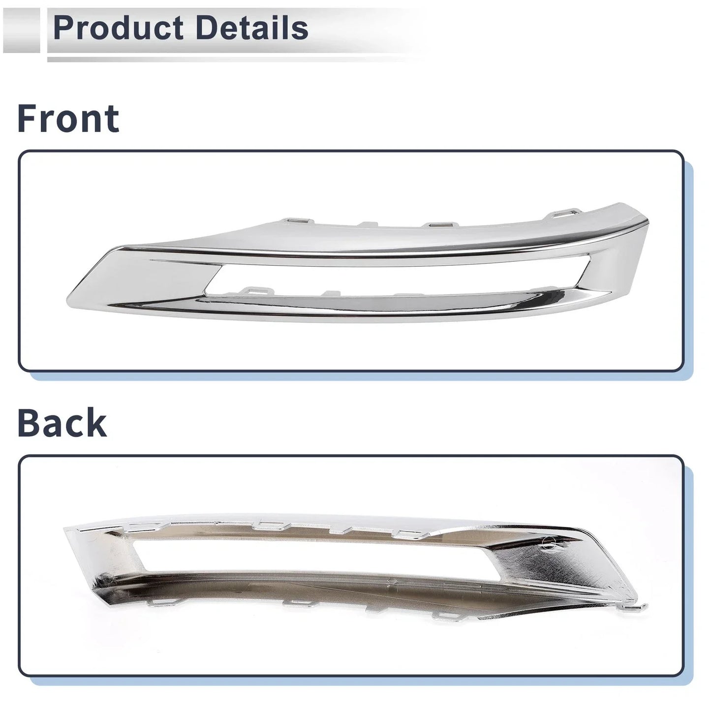 Front Right Fog Light Grill for Mercedes Benz GLK (2014-2016)