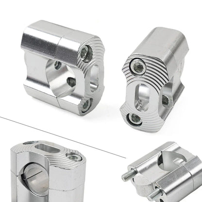 7/8 to 1-1/8 Handlebar Fat Bar Mount Clamps Risers for Dirt Pit Bike ATV