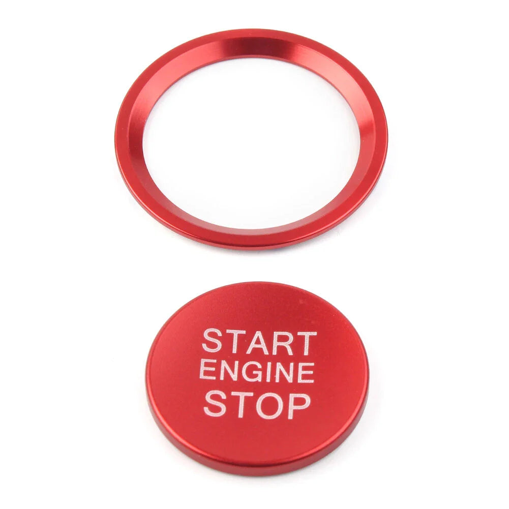 Red Engine Start Button Decorative Ring Cover for Audi A4L A5 A6L A7 A8