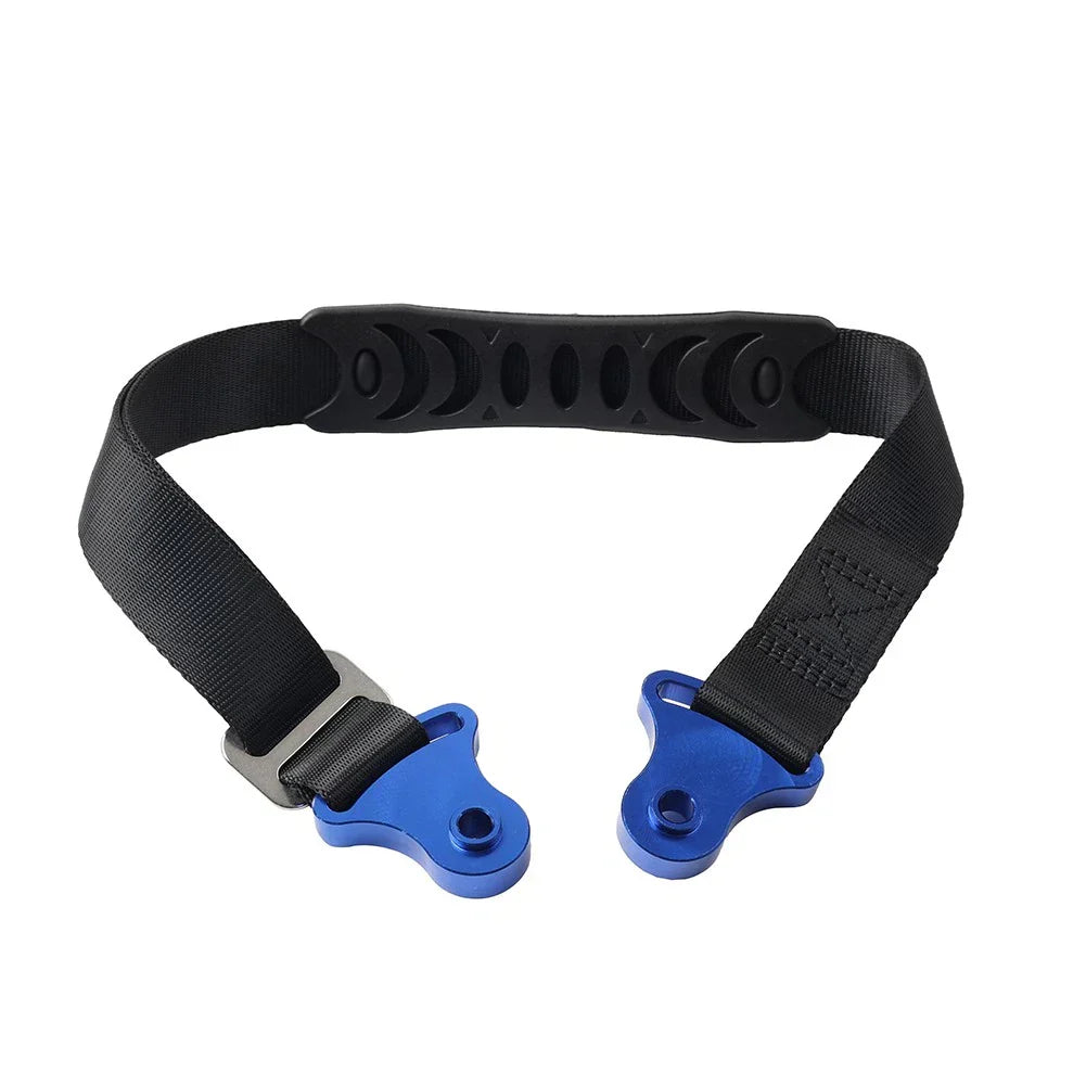 Blue Universal Adjustable Motorcycle Fork Rear Seat Rescue Strap Sling