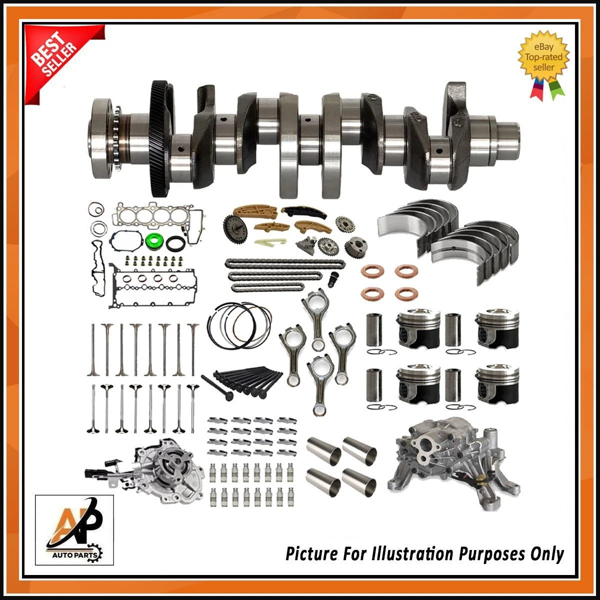 Crankshafts Engine Rebuild Parts Replacement for Land Rover Discovery Sport (2015–2019)