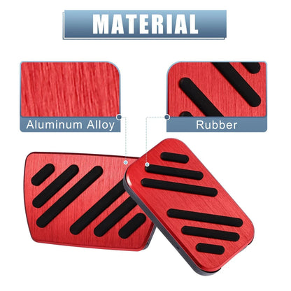 2 x Gas Accelerator Pedal Covers for Honda Accord (2013-2022) Red