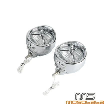 4.5" Chrome Headlight Fog Trim Lights for Harley FLHTCUSE FLHSE Road Glide