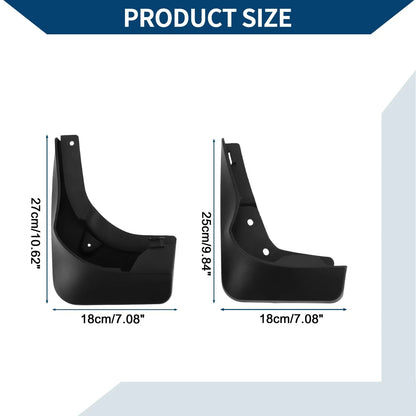 Mud Flaps Splash Guards Set for Mercedes-Benz CLA (2013-2019)