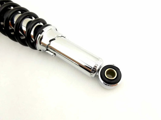 280mm JBS Black/Chrome Rear Shock Absorbers for Kawasaki KM100 (76-81)