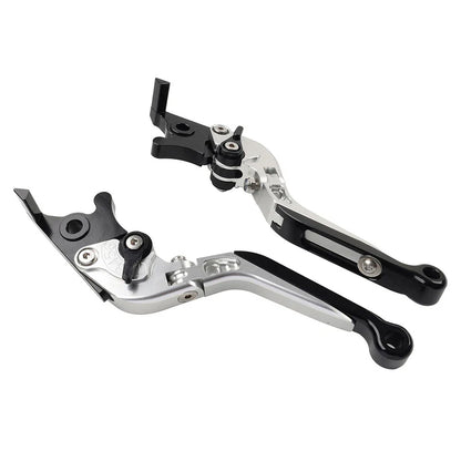 Silver Extendable Brake Clutch Levers for Daytona 675 Street Triple (2006-2018)