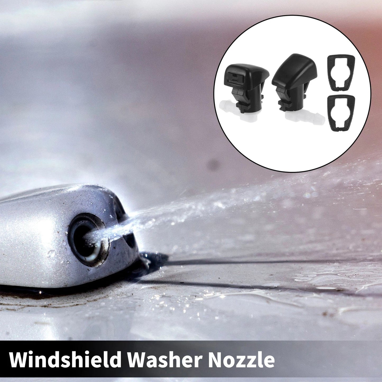 2 x Front Windshield Washer Nozzles for Chevy Colorado (2015-2023)