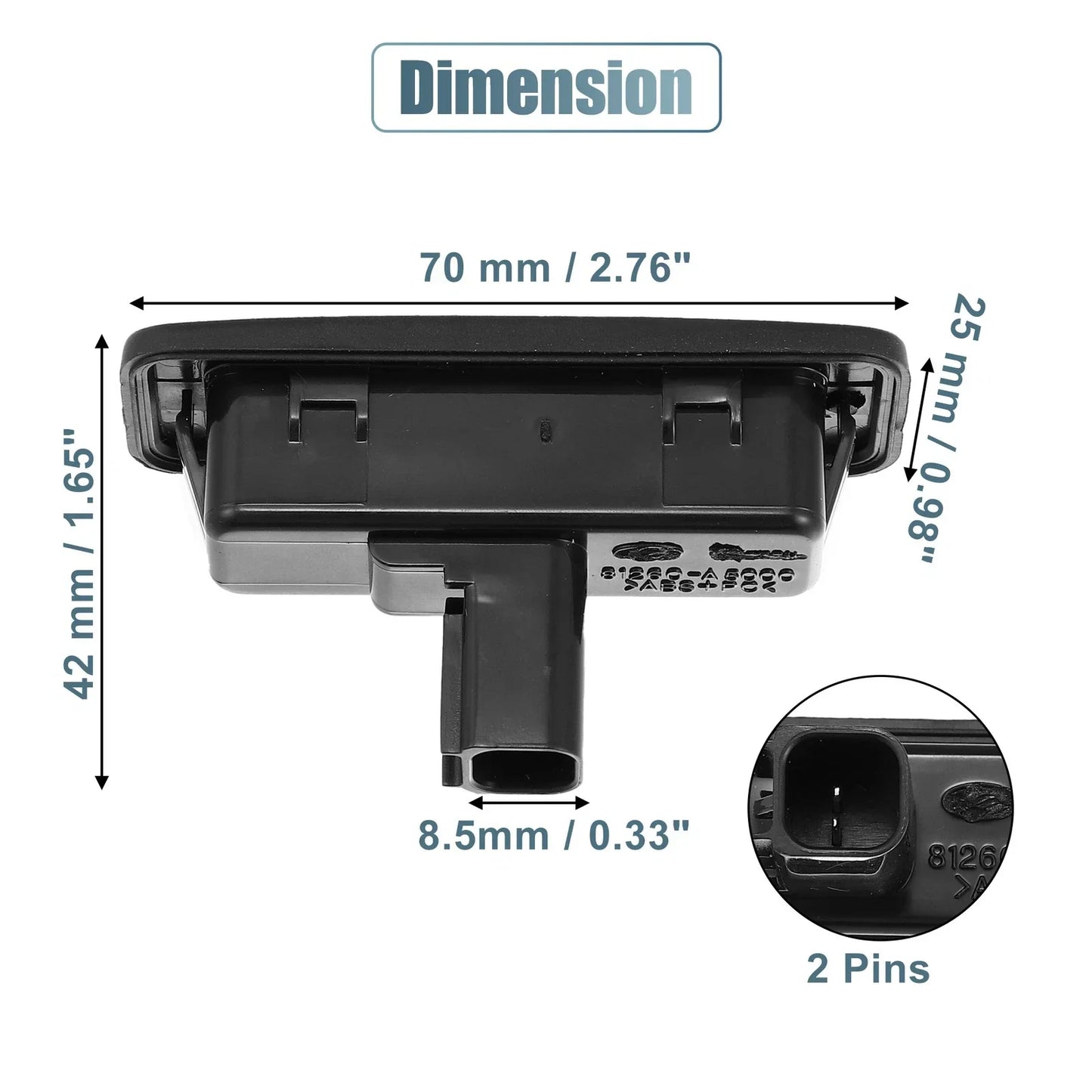 Rear Trunk Tailgate Handle Release Switch for Hyundai (2011-2016)