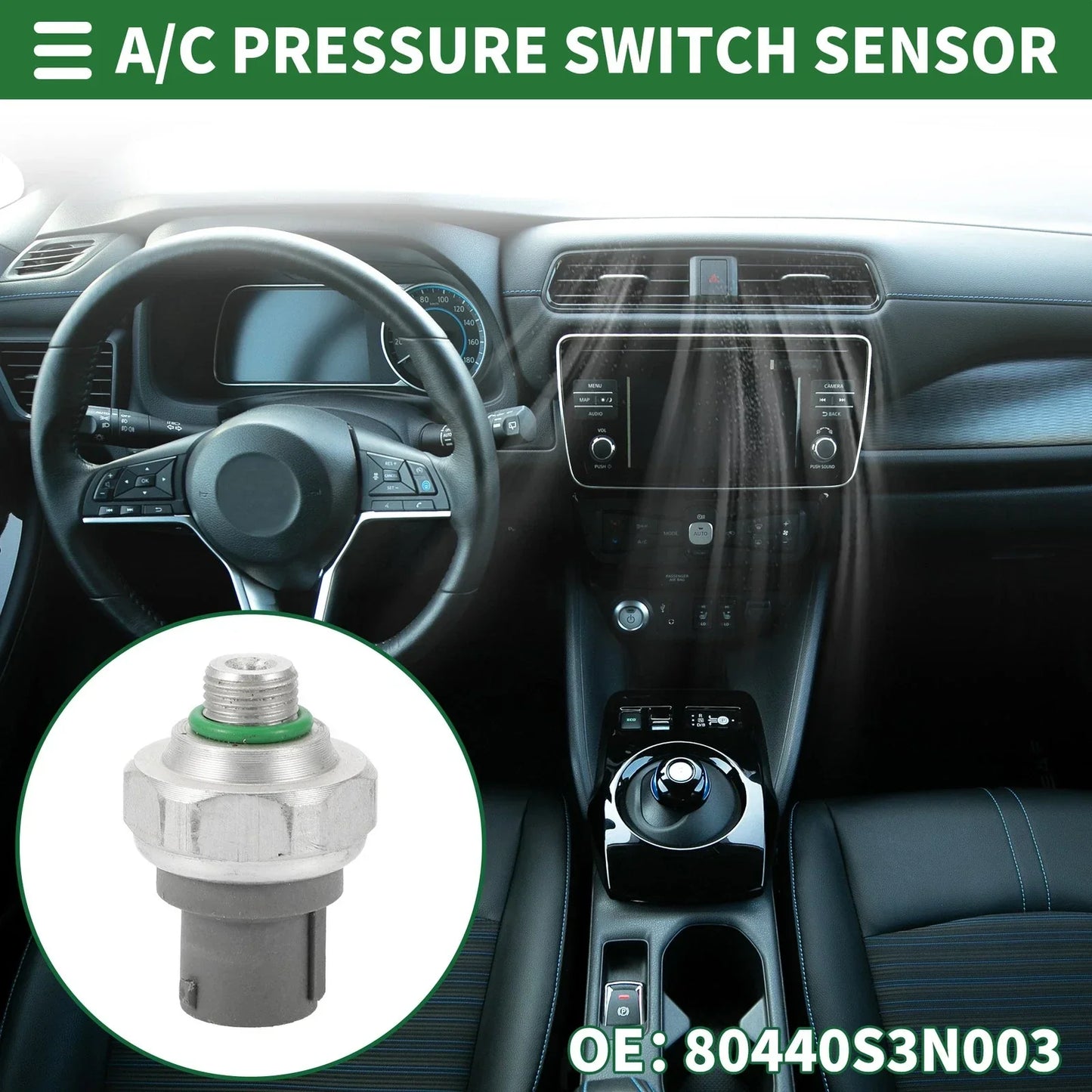 A/C Pressure Switch Sensor for Honda CR-V 2.4L (2002-2006) 1 x Pcs