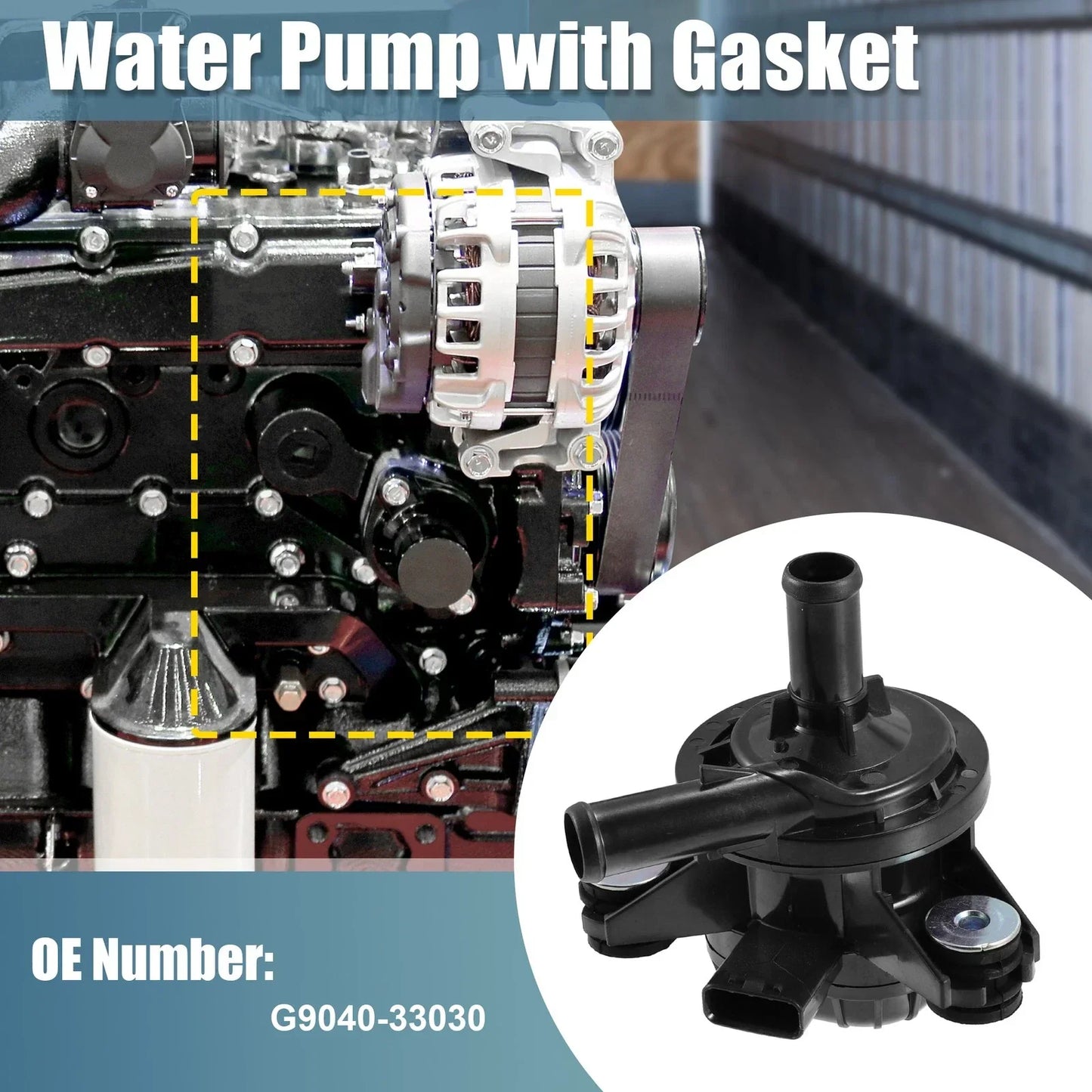 Drive Motor Inverter Cooler Water Pump for Lexus Toyota Hybrid (2006-2023)
