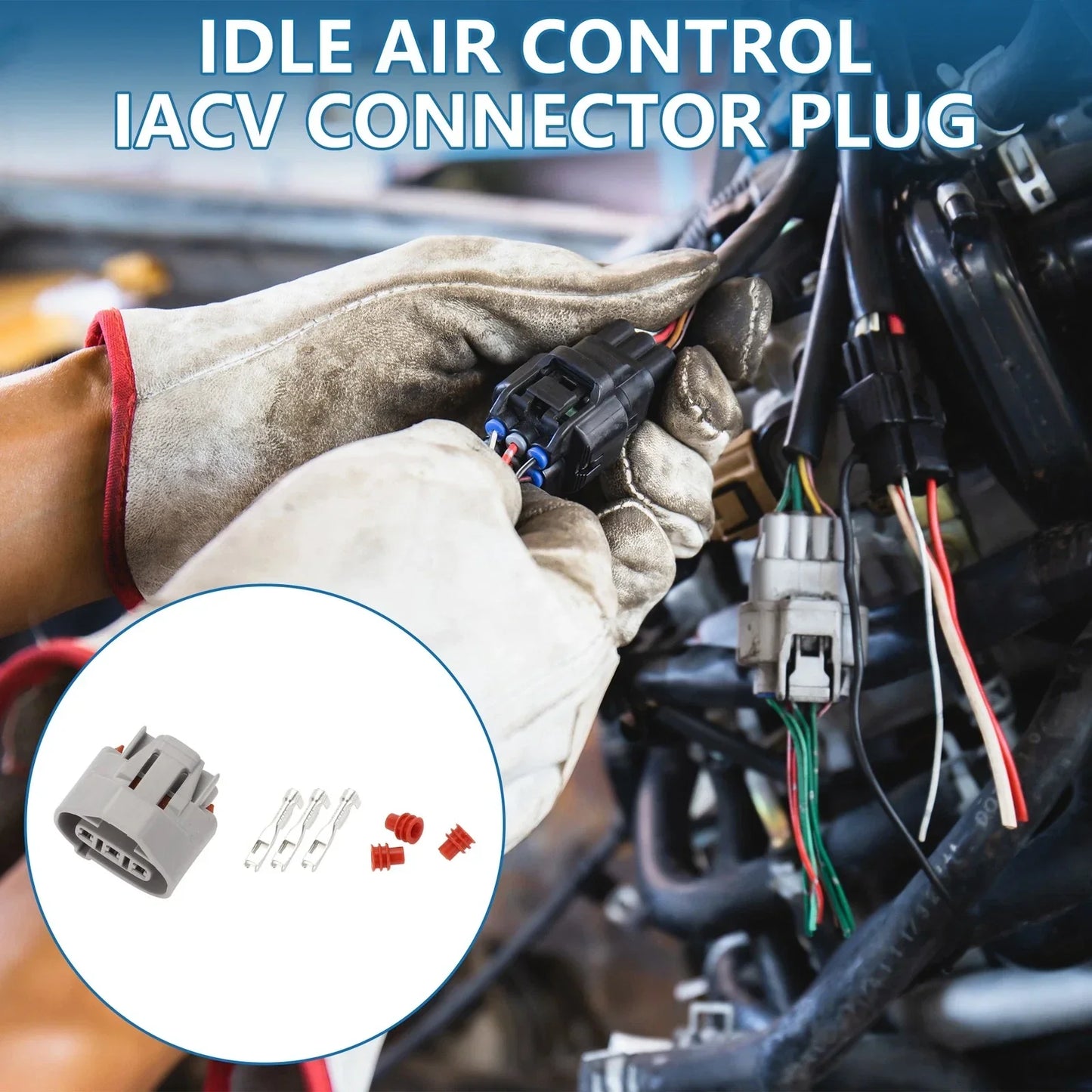 3 Pin Idle Air Control Connector for Honda K20 (2001-2006)