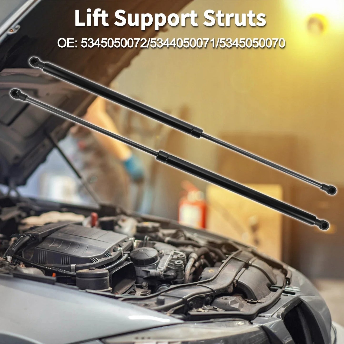 Hood Lift Supports Struts for Lexus LS460 Base/L Sedan (2007-2012)