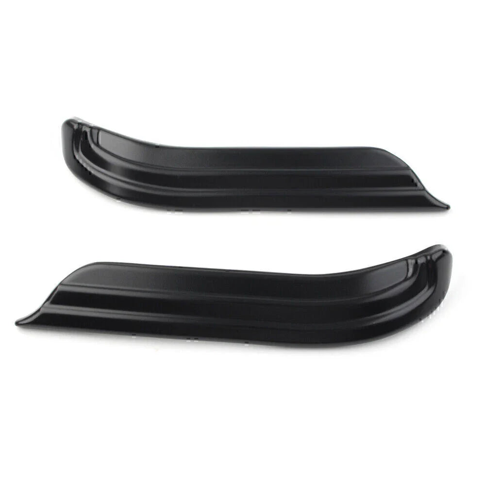 Black Louvered Swingarm Covers for Harley Touring Dresser (2009-2020)