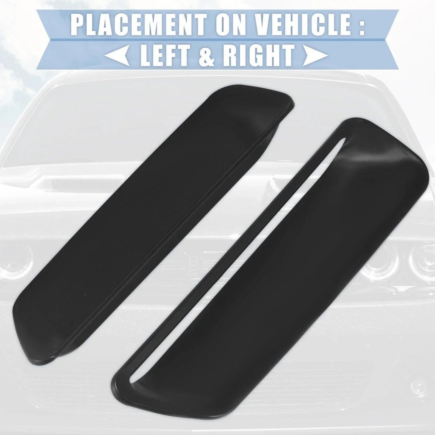 Engine Hood Air Conditioner Outlet Cover Trim for Dodge Challenger (2015-2023)