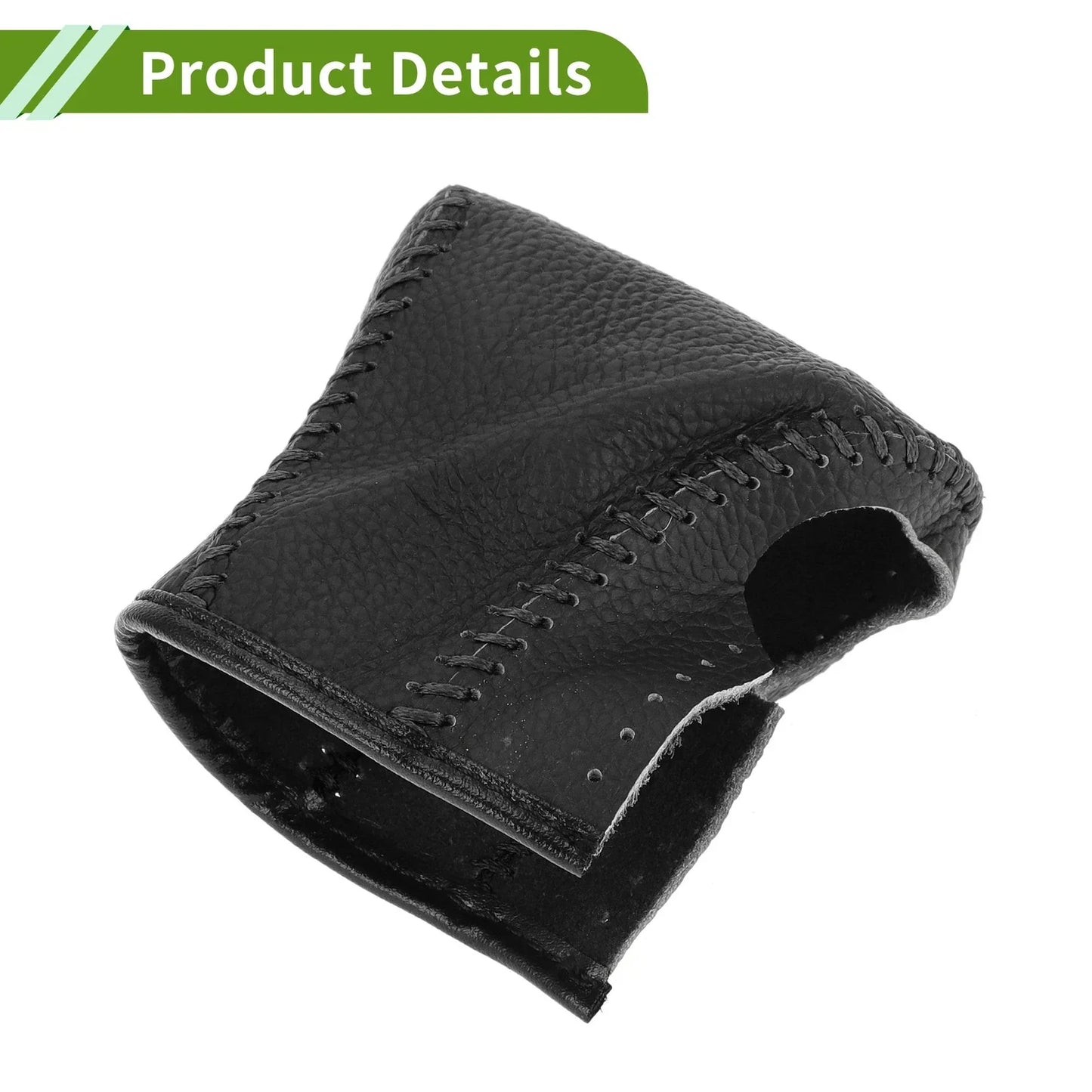 Gear Shift Knob Cover for Lexus ES300h 2018-2023 - Pebbled Black Faux Leather