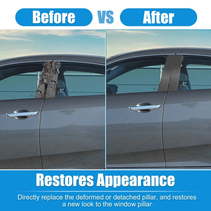 6 x Pillar Post Side Door Window Covers for Honda Civic Sedan (2006-2011)