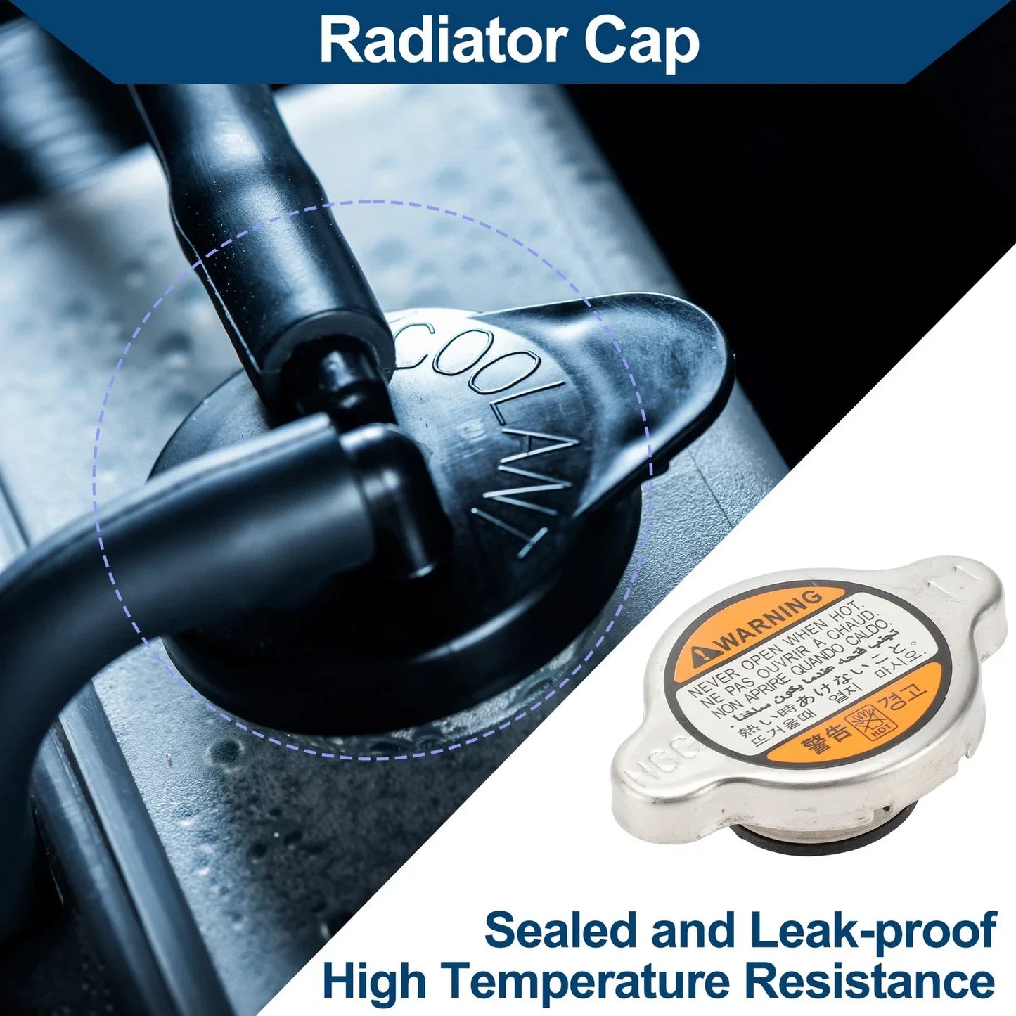 Radiator Cap for Hyundai i30, i10 (2007-2020, 2008-2019)