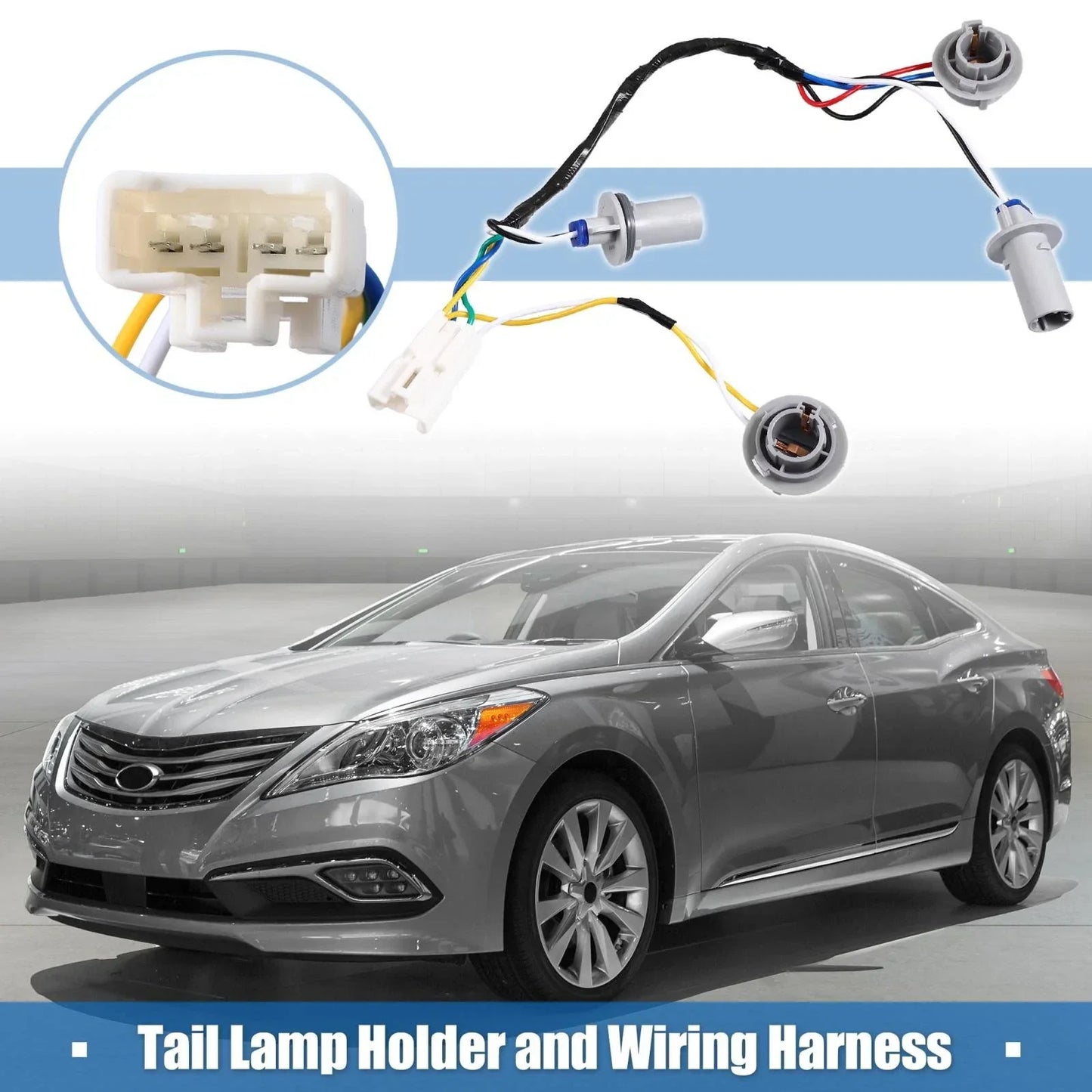 Tail Lamp Holder & Wiring Harness for Hyundai Sonata 4-Door (2011-2014)