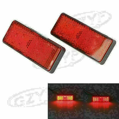 LED Rectangle Tail Light Signal Lamps for Car Truck Universal
