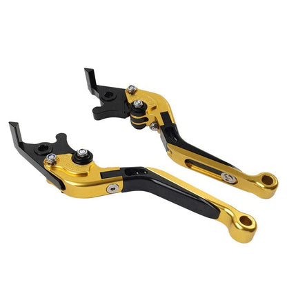 Gold CNC Folding Extendable Brake Clutch Levers for BMW S1000RR S1000R (2015-2019)
